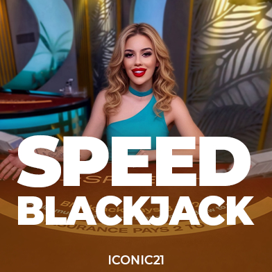 casinoGames A woman with long, wavy blonde hair and a blue one-shoulder top, sitting in front of a casino games background,