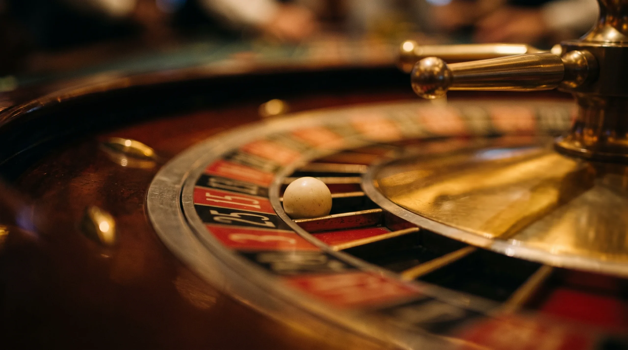 Close-up of a roulette wheel showing why house edge matters in table games